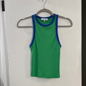 Green and blue tank top